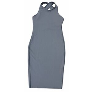 Lululemon Picnic Play Midi Bodycon Dress Steam Blue Women's‎ Size 12